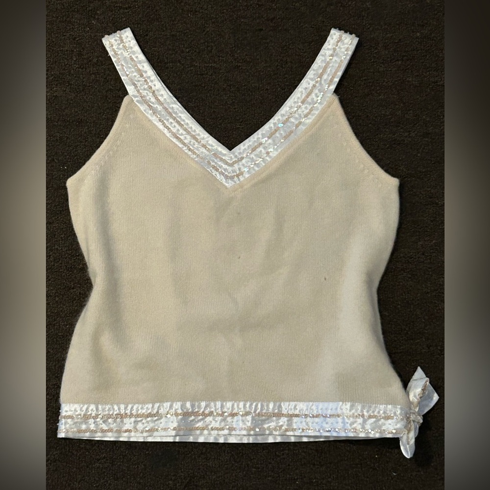 bohemian lamb wool sequin tie v neck top